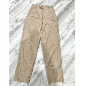 khaki straight leg pants